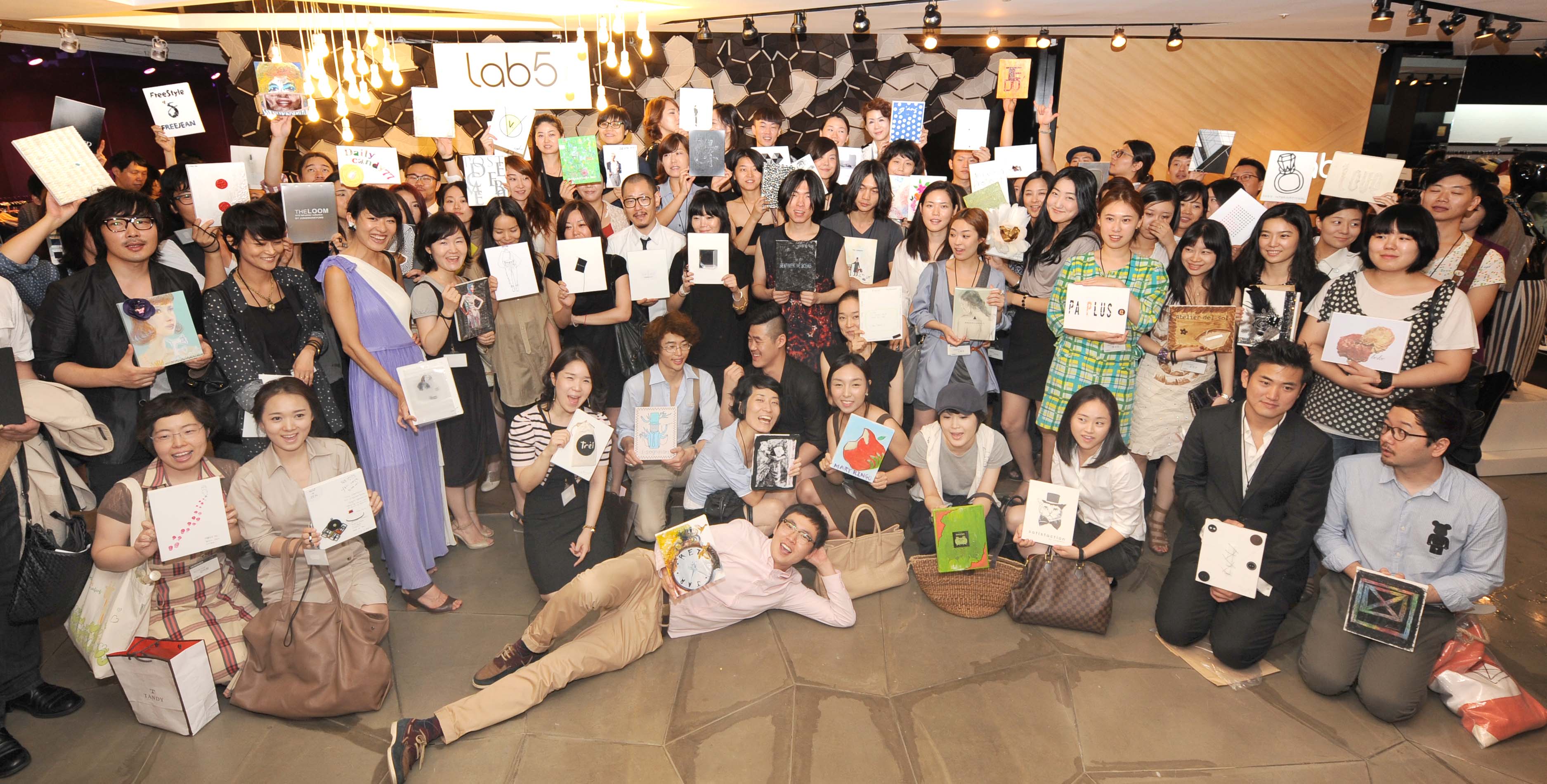 ▲ '랩5' 오픈에 참석한 신진 디자이너들 ⓒ 뉴데일리