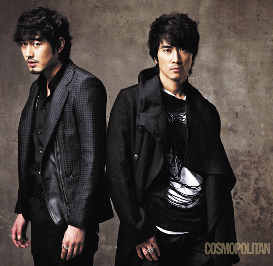 ▲ 배우 조한선(좌)과 송승헌(우) ⓒ&nbsp;코스모폴리탄