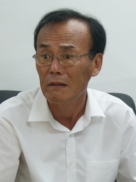 ▲ 도마큰시장 손중달 상인회장이 과거 고금리 사채업자들에게 피해를 당했던 상황에 대해 설명하고 있다 ⓒ 뉴데일리