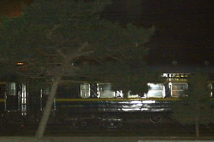 ▲ 김정일 북한 국방위원장의 특별열차로 추정되는 열차 10여량이 26일 밤 현재 지린(吉林)시의 서역(西站)에 정차한 채 대기중이다. ⓒ 연합뉴스