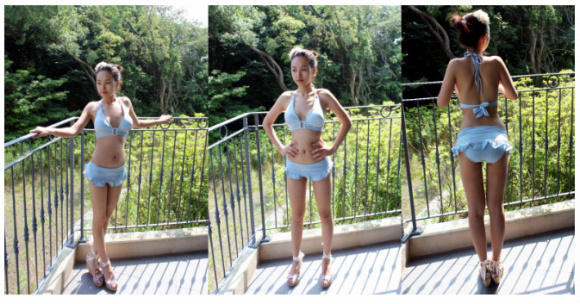 ▲ 비키니 사진을 공개한 개그우먼 천수정. ⓒ 천수정 미니홈피