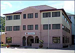 ▲ 영국령 버진아일랜드에 위치한 퍼스트캐리비언은행 로드타운 지점. ⓒ&nbsp;자료사진