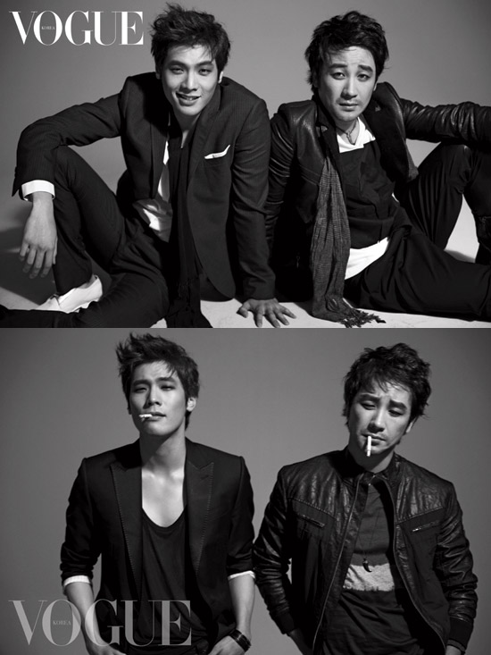 ▲ 엄태웅(우)과 최다니엘(좌) ⓒ VOGUE KOREA