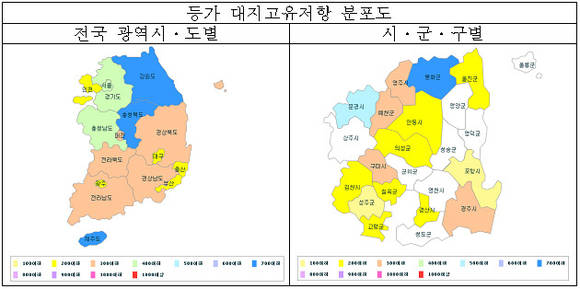 ▲ 실시간 대지고유저항 분포도 제공화면 ⓒ 한국전력공사