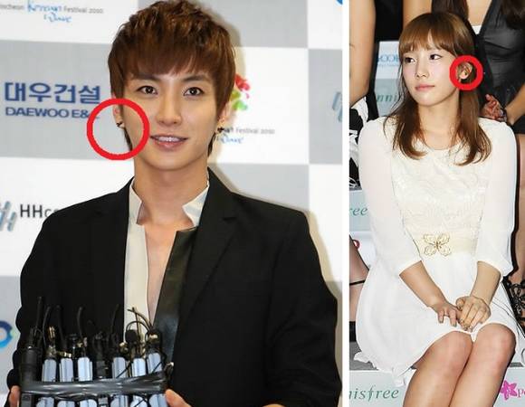 ▲ 지난달 29일 오후 인천문학경기장에서 열린 '2010 인천한류콘서트(Incheon Korean Music Wave 2010)'에서 포토타임을 갖고 있는 이특. 이날 이특은 21일 열렸던 'SM타운 라이브 '10 월드투어 인 서울' 공연 기자간담회와 마찬가지로 검은 색상의 토끼 귀걸이를 착용했다. 반면 21일 기자간담회에 참석한 태연은 7일 영화 `슈퍼배드`의 레드카펫 행사 때와는 달리 다른 디자인의 귀걸이를 착용한 모습을 보였다.  ⓒ연합뉴스