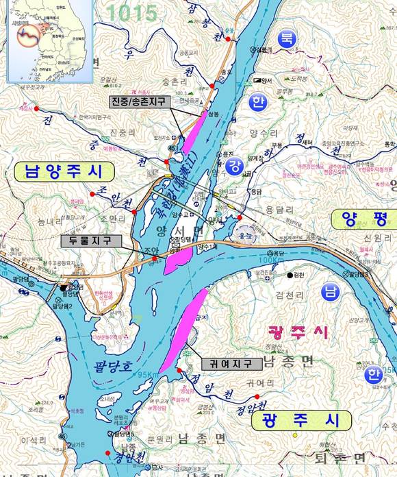 ▲ 팔당 두물지구 현재모습.ⓒ