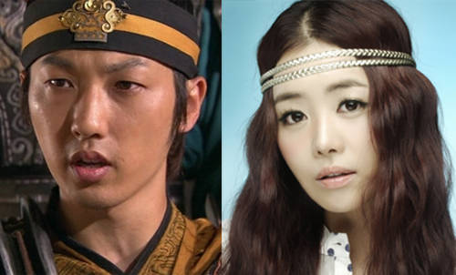 ▲ 최근 결별한 것으로 알려진 배우 이승효와 가수 베니ⓒMBC 선덕여왕, 베니 미니홈피