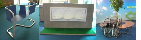 ▲ 산업디자인 전시. 톡톡튀는 아이디어로 무장한 벤치들이 등장했다. ⓒ뉴데일리