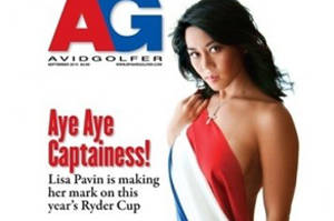 ▲ 라이더컵 홍보를 위해 섹시 화보 찍은 리사 페이빈ⓒ유코피아닷컴