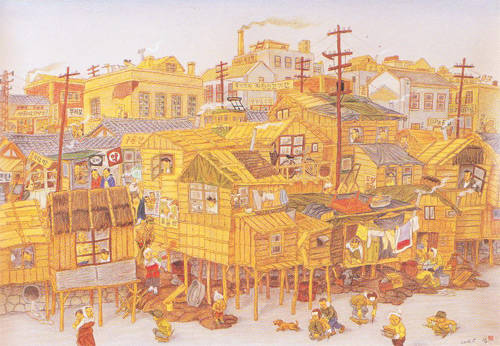 ▲ 판자촌 풍경 (2) 청계천변