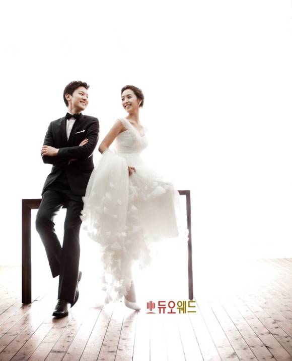▲ 김정근-이지애 웨딩화보   ⓒ 올제스튜디오