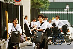▲ 조총련계 학교 학생들의 등교 모습ⓒ연합뉴스