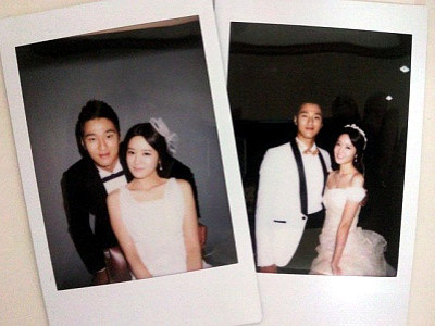 ▲ 12월 결혼을 앞둔 두 사람이 웨딩화보를 공개했다. ⓒ조하진 미니홈피