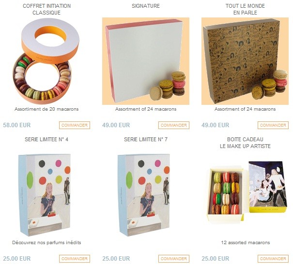 ▲ 개당 800만원에 판매돼 화제가 된 마카롱이 실제 사이트에서는 훨씬 낮은 가격에 판매되고 있다. ⓒ 피어르 에르메 사이트 (www.pierreherme.com)