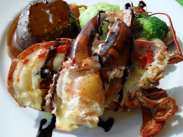 ▲ 랍스터와 안심스테이크