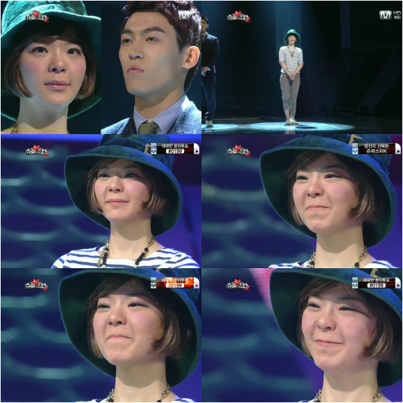 ▲ 탈락한 장재인의 아쉬운 모습ⓒmnet 켭쳐