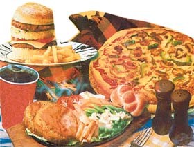 ▲ 여드름을 악화시키는 정크푸드ⓒ뉴데일리