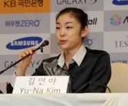 ▲ 지난 7월 경기도 고양시 일산 킨텍스 특설링크에서 열린 '삼성 애니콜 하우젠 2010 올댓스케이트 서머'와 관련, 기자회견을 갖고 있는 김연아 선수. ⓒ 뉴데일리