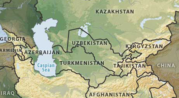 ▲ IMU의 주요 활동무대인 중앙아시아 지도. IMU는 우즈베키스탄에서 생겼으나 주변 '스탄'국가에서도 활동하는 국제적 무장조직이다.ⓒ
