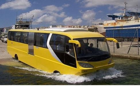 ▲ 이탈리아의 수륙양용 버스.