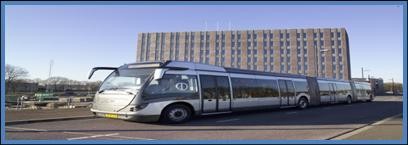 ▲ 터키 이스탄불에서 운행되는 버스+전차 복합 교통수단.