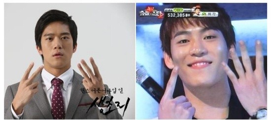 ▲ 존박(우)과 하석진.