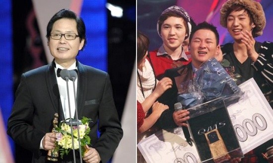 ▲ 허각(우)과 강남길.