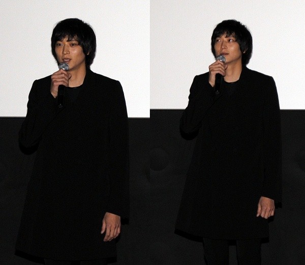 ▲ 3일 서울 코엑스 메가박스에서 열린 영화 '초능력자' 언론시사회 및 기자간담회에 참석한 강동원이 취재진에게 인사말을 건네고 있다.   ⓒ 뉴데일리