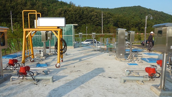 ▲ 한창 보강공사중인 여주하수처리장.