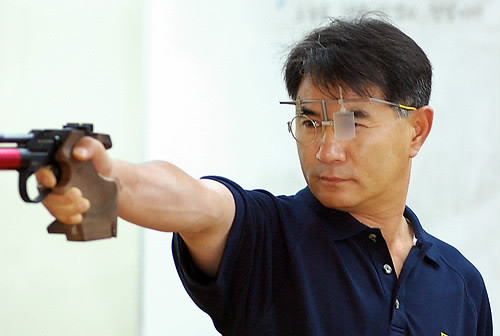 ▲ 김선일(53) 대표팀 남자권총 코치. ⓒ 연합뉴스