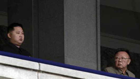 ▲ 10월 10일 열병식에서의 김정일-정은 부자.ⓒ자료사진