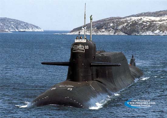 ▲ 북한이 최근 군사 퍼레이드에서 공개한 '무수단 미사일'은 구(舊)소련의 667A급 핵잠수함(사진)에서 발사되는 잠수함 발사 탄도 미사일(SLBM)이다.