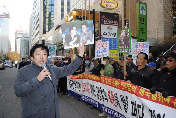 ▲ 자유북한운동연합 박상학 대표는 