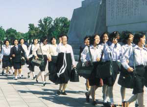 ▲ 북한 여대생들.ⓒ자료사진