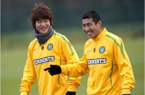 ▲ 차두리 선수와 훈련중인 기성룡 선수 ⓒ기성룡 미투데이