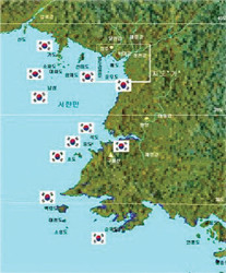 ▲ 휴전협정 전 유엔군과 국군이 점령한 서해 도서지역
