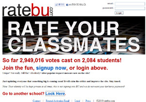 ▲ 논란 중에도 인기를 끌고 있는 RateBu.com.ⓒ홈페이지 캡처