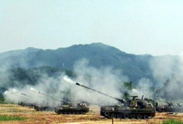 ▲ 우리 군의 연평도 사격훈련 모습.ⓒ자료사진