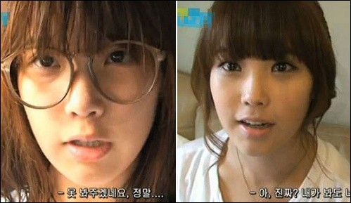 ▲ 아이유의 화장 전 모습이 공개돼 인터넷상에서 화제가 되고 있다. ⓒ인터넷 커뮤니티 사이트 캡처