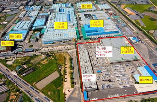 ▲ 광명 기아자동차 소하리공장 조감도ⓒ