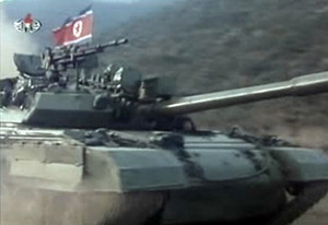 ▲ 북한의 신형 전차 '폭풍호'.ⓒ자료사진