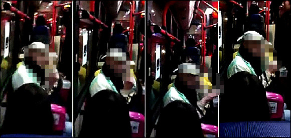 새해 첫날부터 '버스 욕설남'이라는 동영상이 인터넷상에 퍼져 네티즌을 씁쓸하게 하고 있다. ⓒ해당 영상 캡처