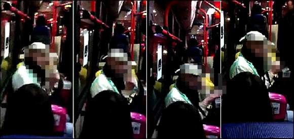 ▲ 새해 첫날부터 '버스 욕설남'이라는 동영상이 인터넷상에 퍼져 네티즌을 씁쓸하게 하고 있다. ⓒ해당 영상 캡처