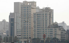 ▲ 서울 강남구 청담동에 위치한 상지 리츠빌 카일룸 2차 아파트의 전경. ⓒ 연합뉴스