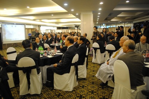 ▲ 이번 신년교례회에는 회원단체장 및 임원 400여명과 이재오 특임장관,원희룡 한나라당사무총장, 박인주 사회통합수석비서관이 참석해 성황을 이뤘다. ⓒ뉴데일리