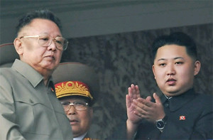 ▲ 김정일-정은 부자.ⓒ자료사진