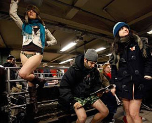 ▲ 미국의 노팬티데이 이벤트.ⓒ유코피아닷컴 캡처