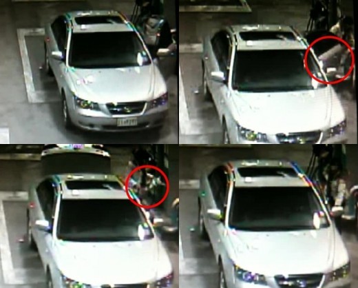 ▲ 쓰레기를 몰래 버리고 도망가는 일명 '쓰레기 투척녀' 영상이 공개돼 네티즌들의 비난을 받고 있다. ⓒ해당 동영상 캡처