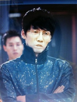 ▲ 이날 행사의 압권은 현빈보다 김문수였다. 대학생 기자가 현빈 사진에 김 지사의 얼굴을 합성한 사진 ⓒ 뉴데일리