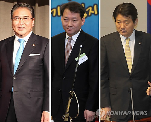 ▲ 대법원 선고가 내려진 27일 한나라당 박진 의원(왼쪽)과 이광재 강원도지사(가운데), 민주당 서갑원 의원의 모습. ⓒ연합뉴스